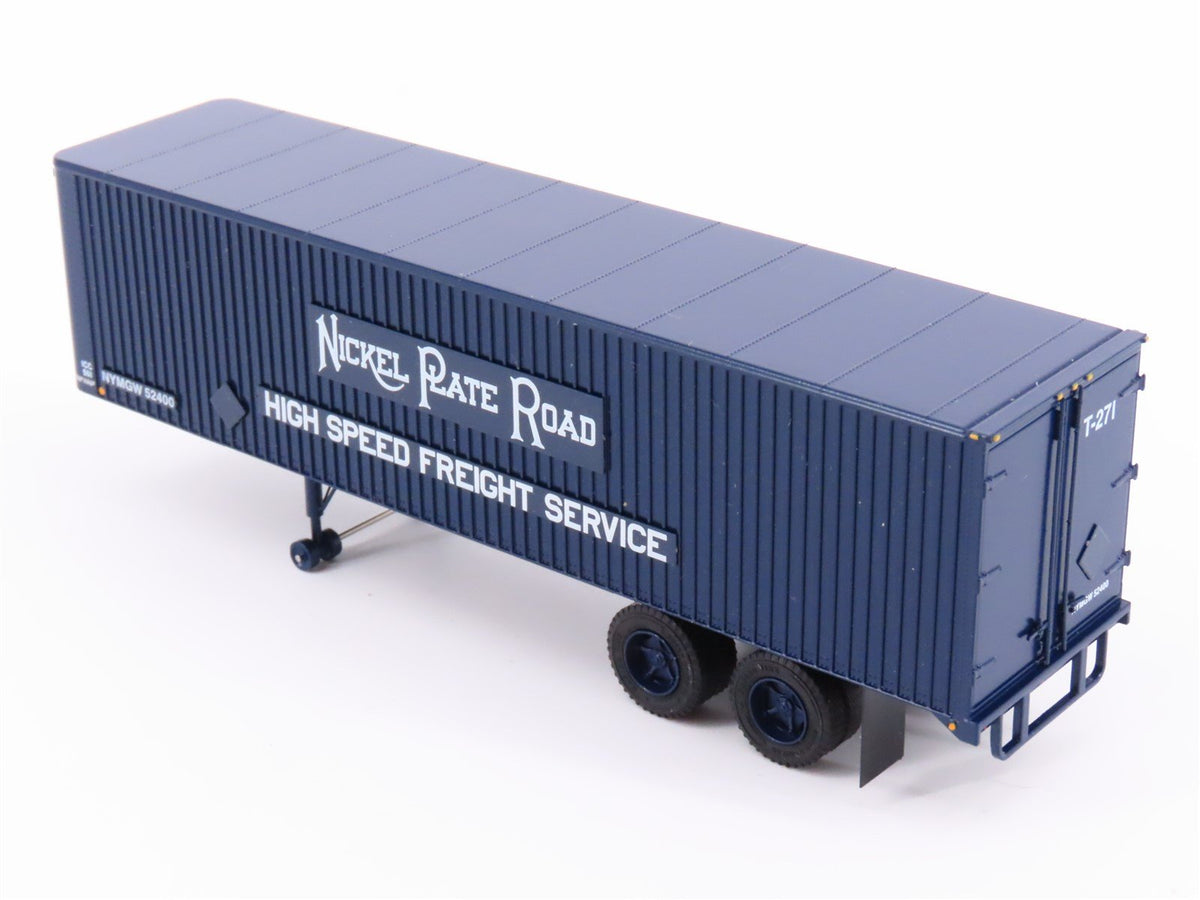 HO Rapido #403012 NKP Nickel Plate Road 35&#39; Integral-Post Van Trailer #T-271