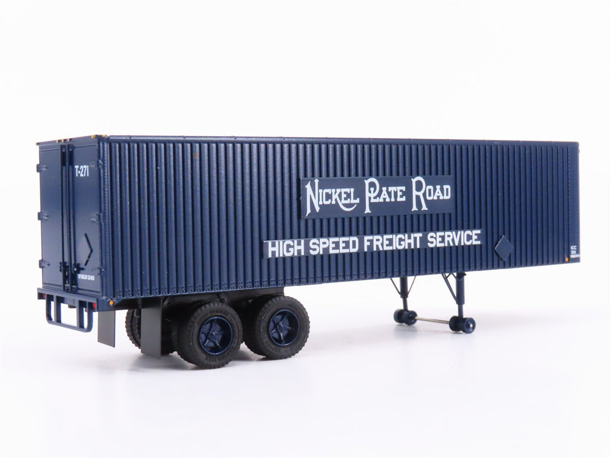 HO Rapido #403012 NKP Nickel Plate Road 35&#39; Integral-Post Van Trailer #T-271