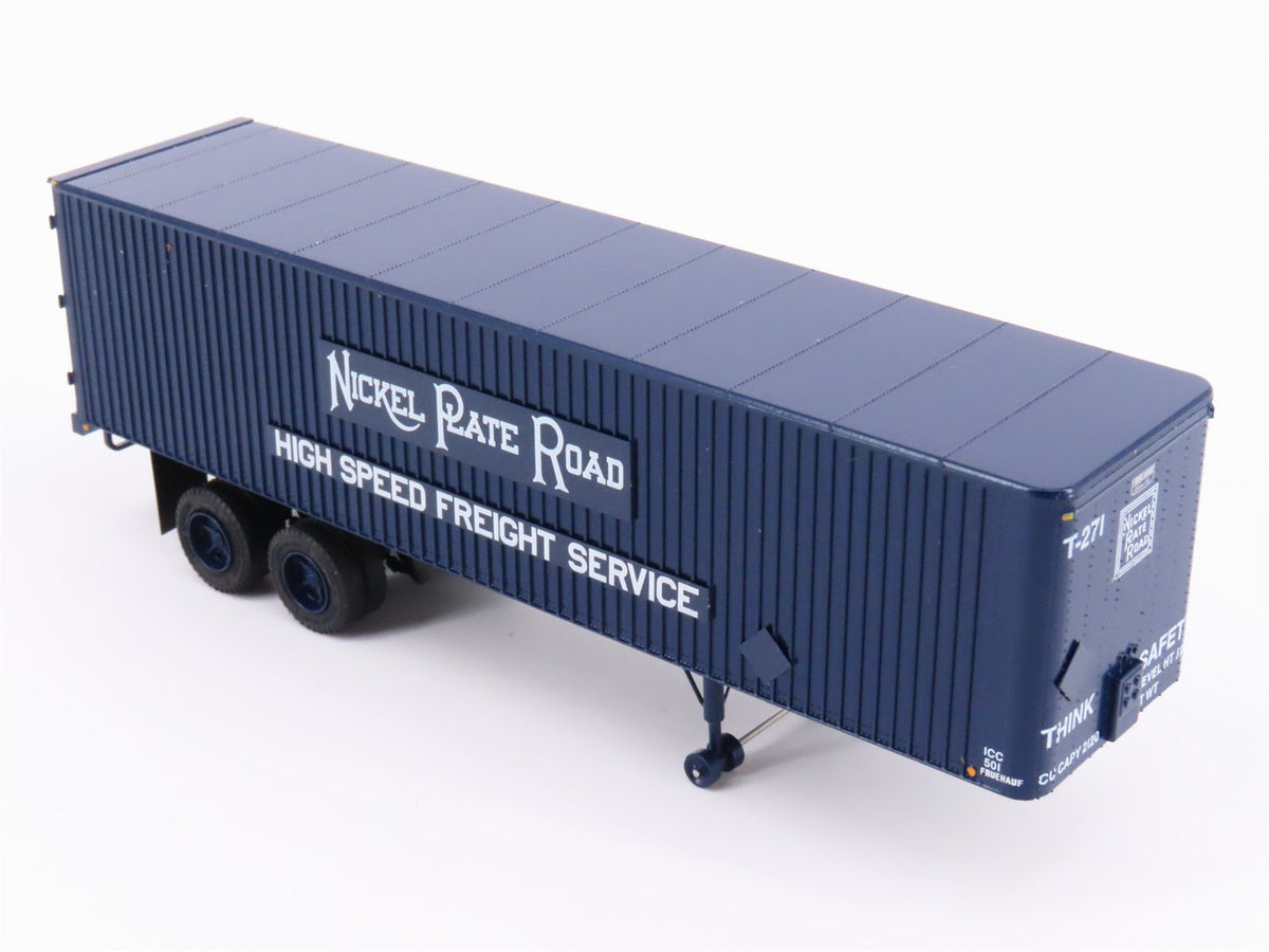 HO Rapido #403012 NKP Nickel Plate Road 35&#39; Integral-Post Van Trailer #T-271