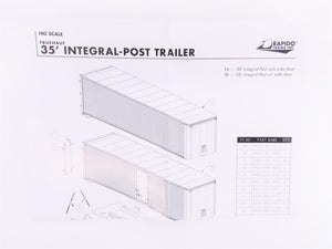 HO Rapido #403012 NKP Nickel Plate Road 35' Integral-Post Van Trailer #T-271