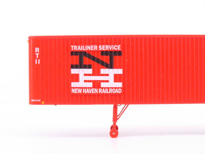 HO Scale Rapido 403009 NH New Haven 35' Fruehauf Integral-Post Van Trailer #RT11