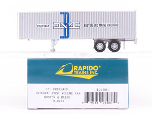 HO Rapido #403001 BMZ Boston & Maine 35' Integral-Post Van Trailer #10252