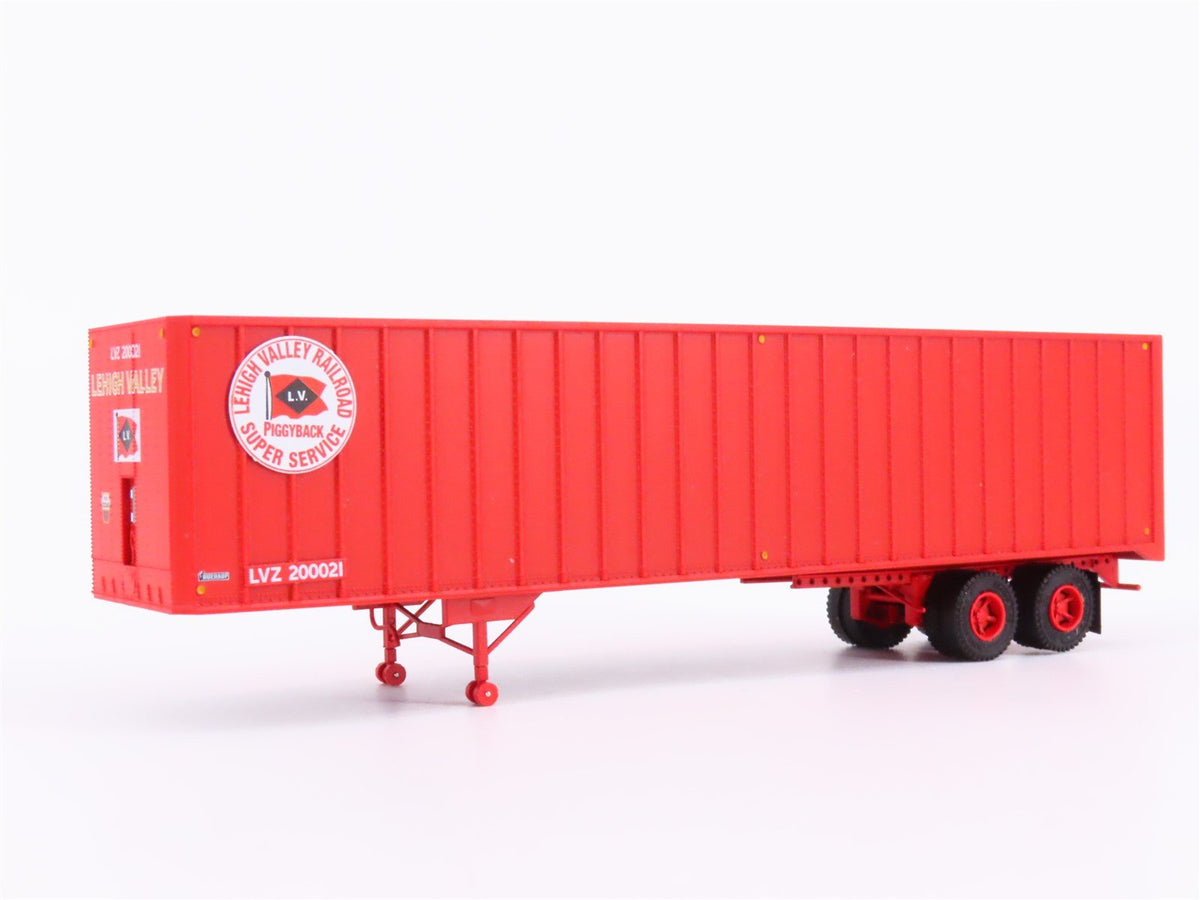 HO Scale Rapido #403022 LVZ Lehigh Valley 40&#39; Exterior-Post Van Trailer #200021