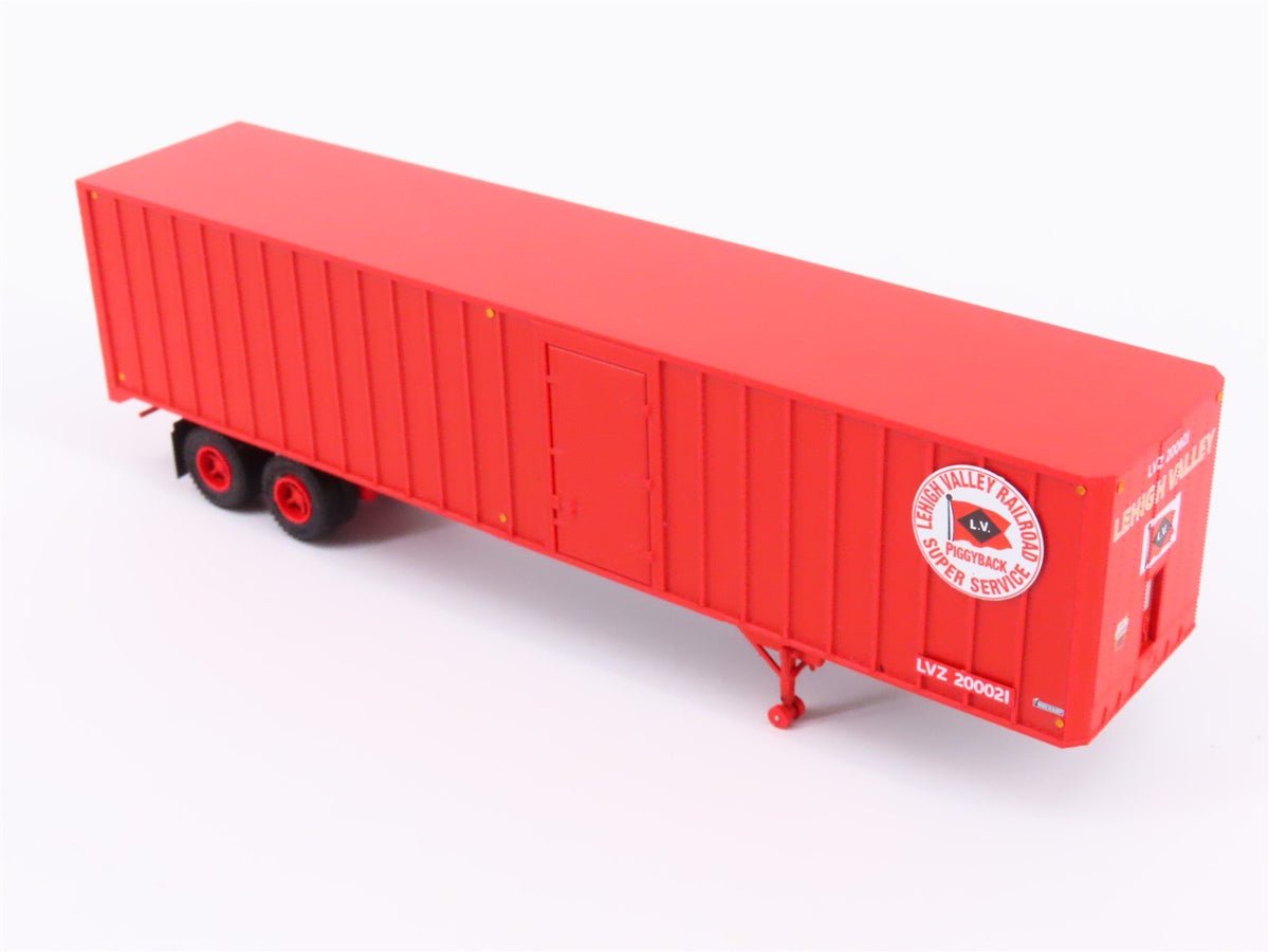 HO Scale Rapido #403022 LVZ Lehigh Valley 40&#39; Exterior-Post Van Trailer #200021