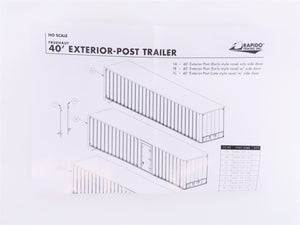 HO Scale Rapido #403022 LVZ Lehigh Valley 40' Exterior-Post Van Trailer #200021