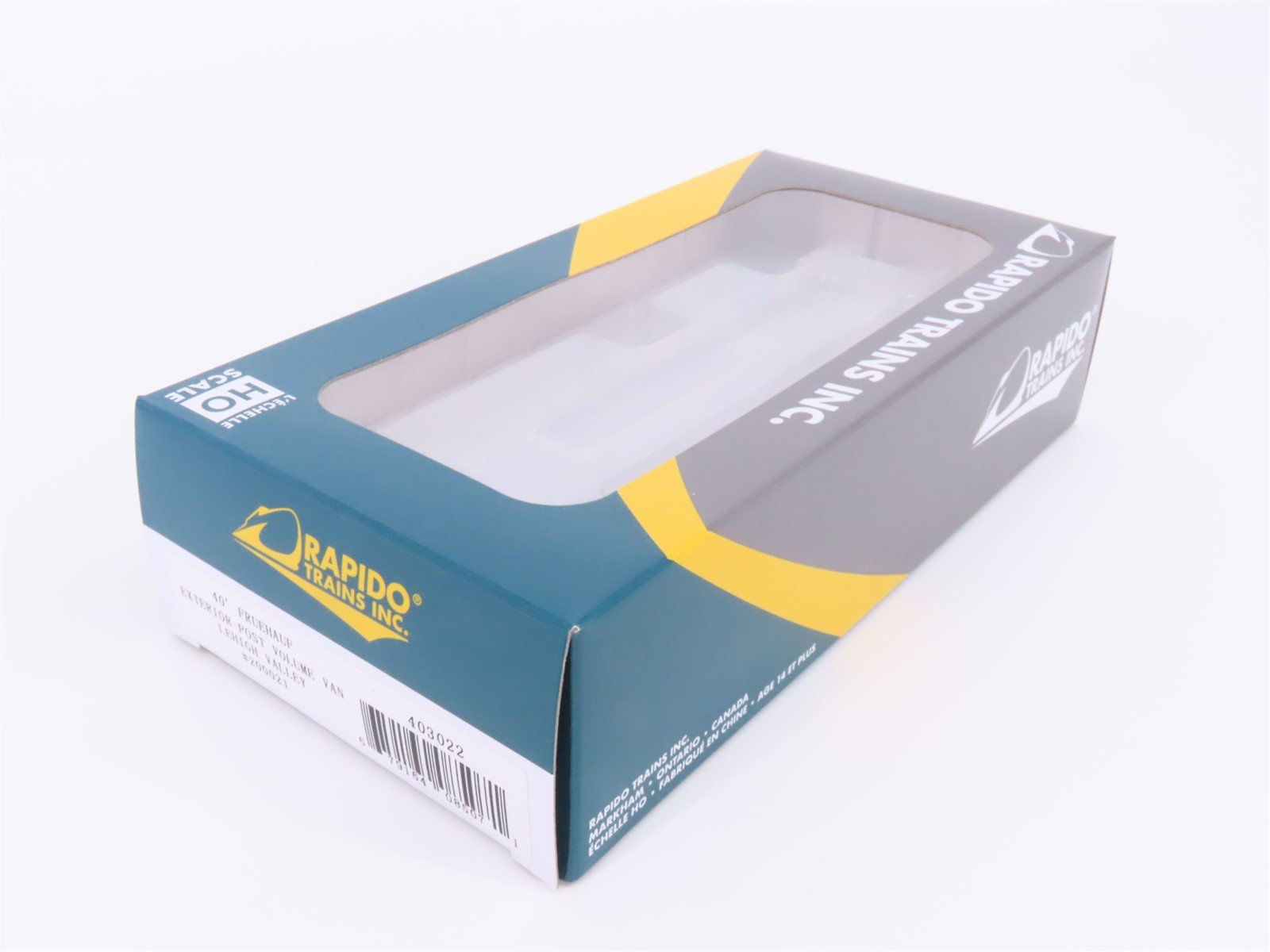 HO Scale Rapido #403022 LVZ Lehigh Valley 40' Exterior-Post Van Trailer #200021