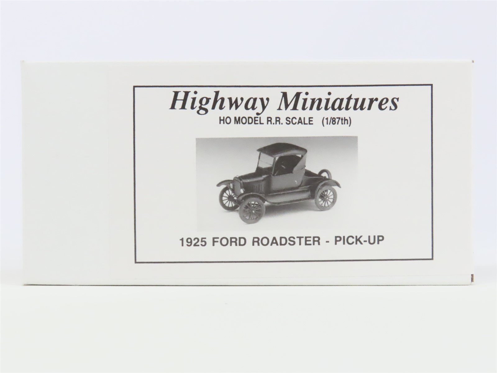 HO Scale Jordan Highway Miniatures Kit #360-213 125 Ford Roadster Pick-Up