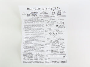 HO Scale Jordan Highway Miniatures Kit #360-208 1913 Ford Fire Truck
