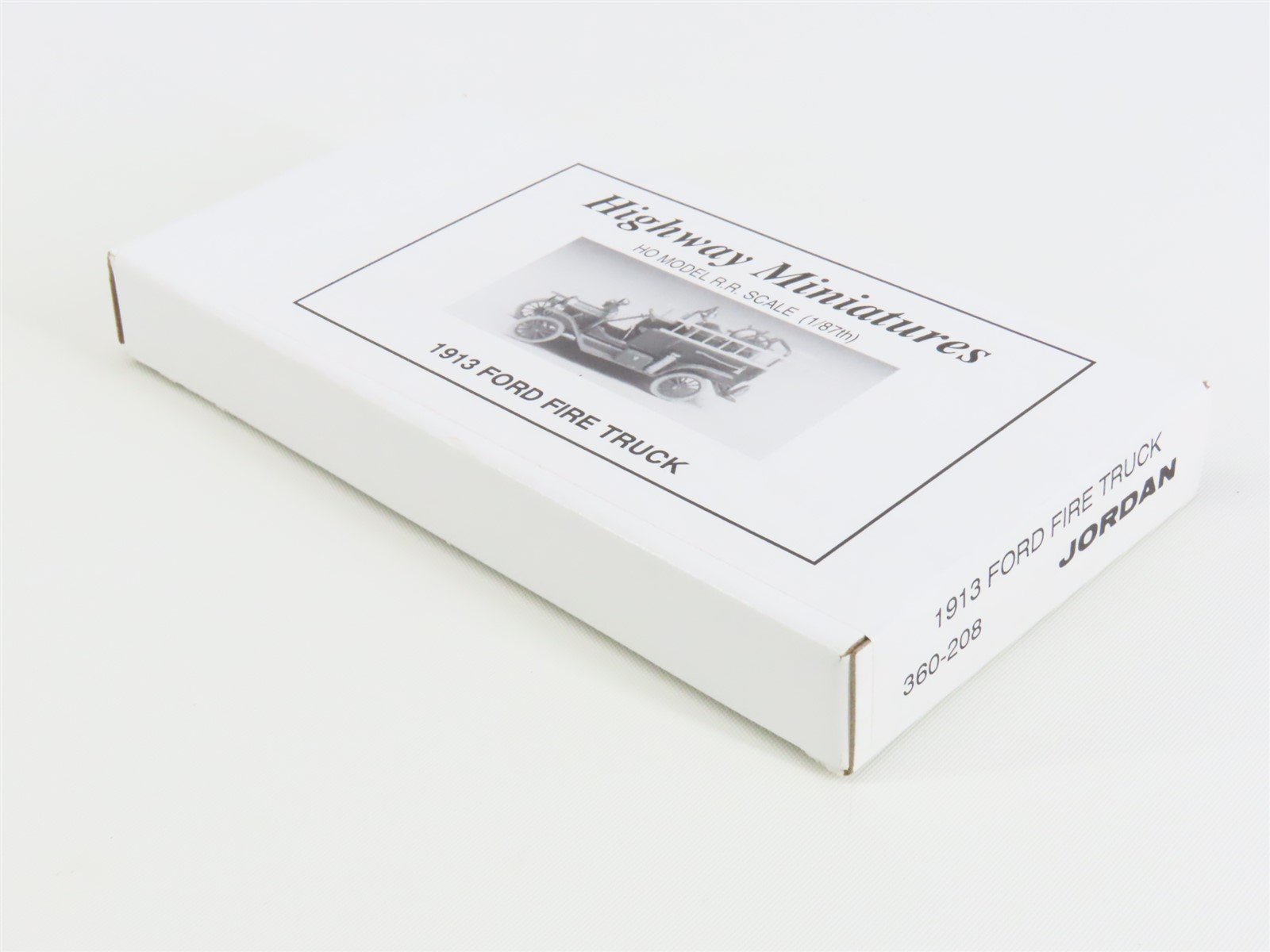 HO Scale Jordan Highway Miniatures Kit #360-208 1913 Ford Fire Truck