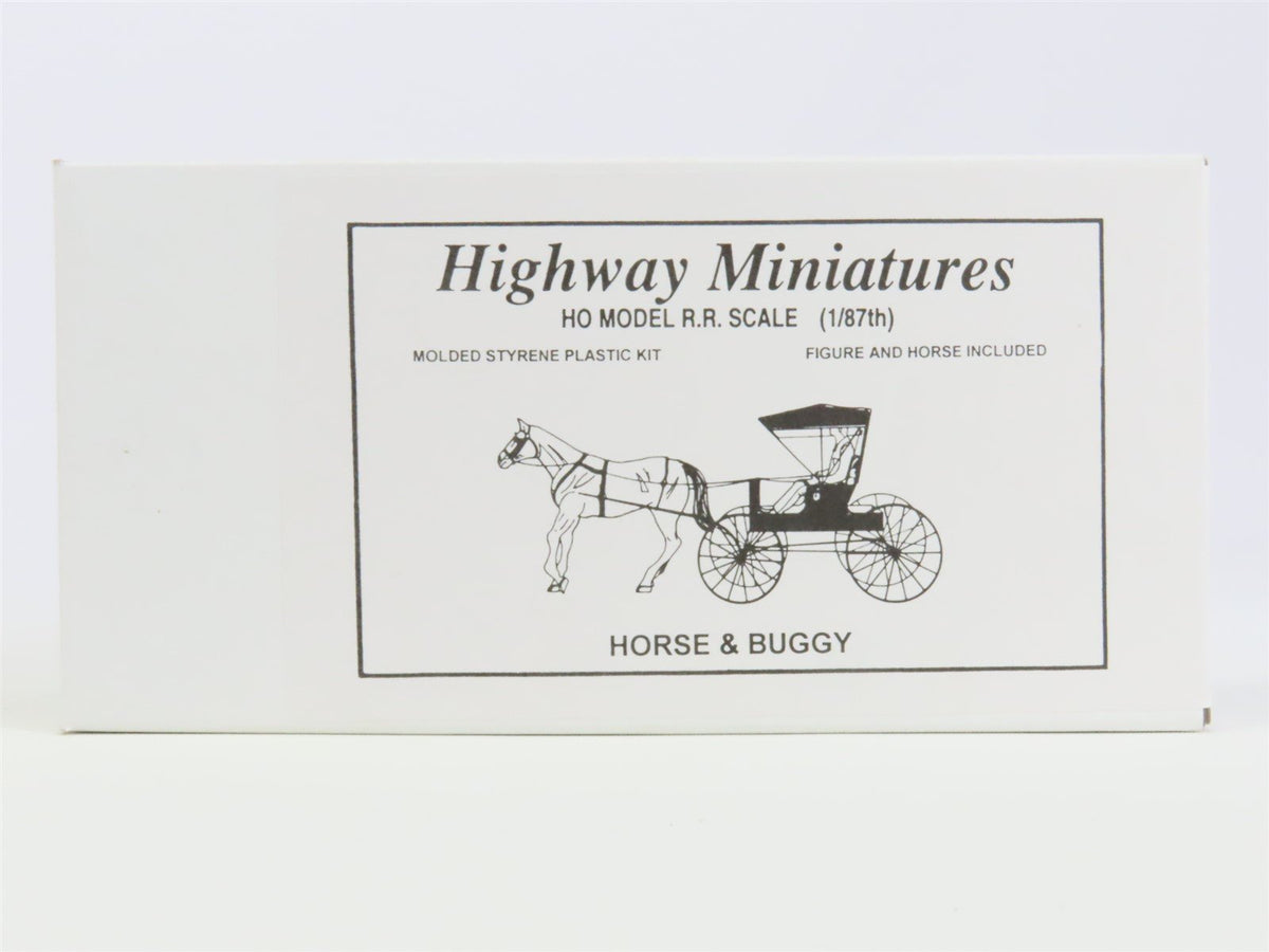 HO Scale Jordan Highway Miniatures Kit #108 Horse &amp; Buggy