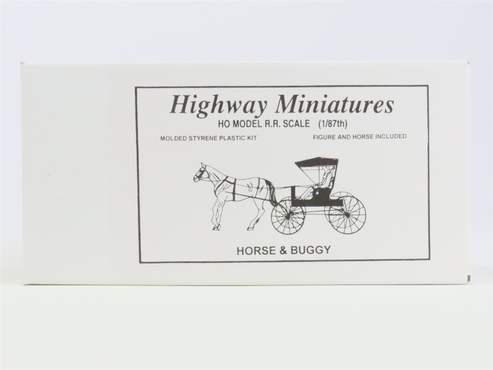 HO Scale Jordan Highway Miniatures Kit #108 Horse & Buggy