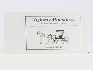 HO Scale Jordan Highway Miniatures Kit #108 Horse & Buggy