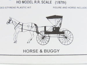 HO Scale Jordan Highway Miniatures Kit #108 Horse & Buggy