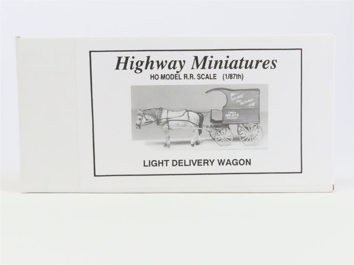 HO Scale Jordan Highway Miniatures Kit #360-101 Light Delivery Wagon