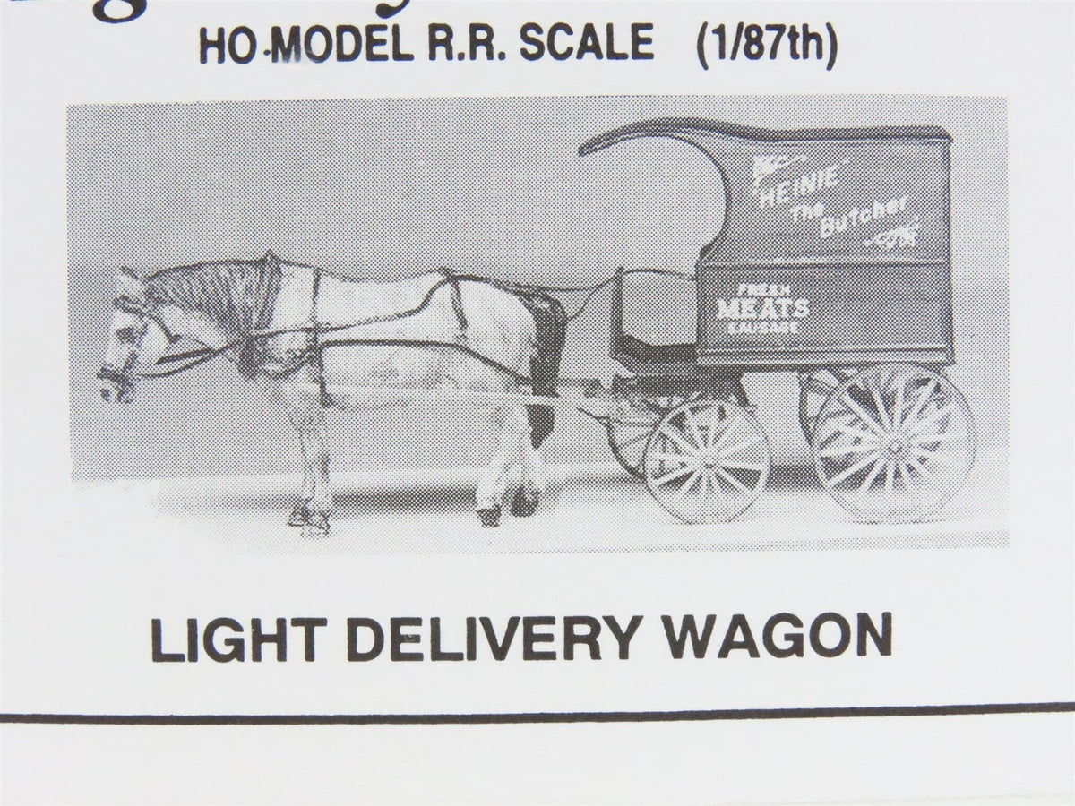 HO Scale Jordan Highway Miniatures Kit #360-101 Light Delivery Wagon