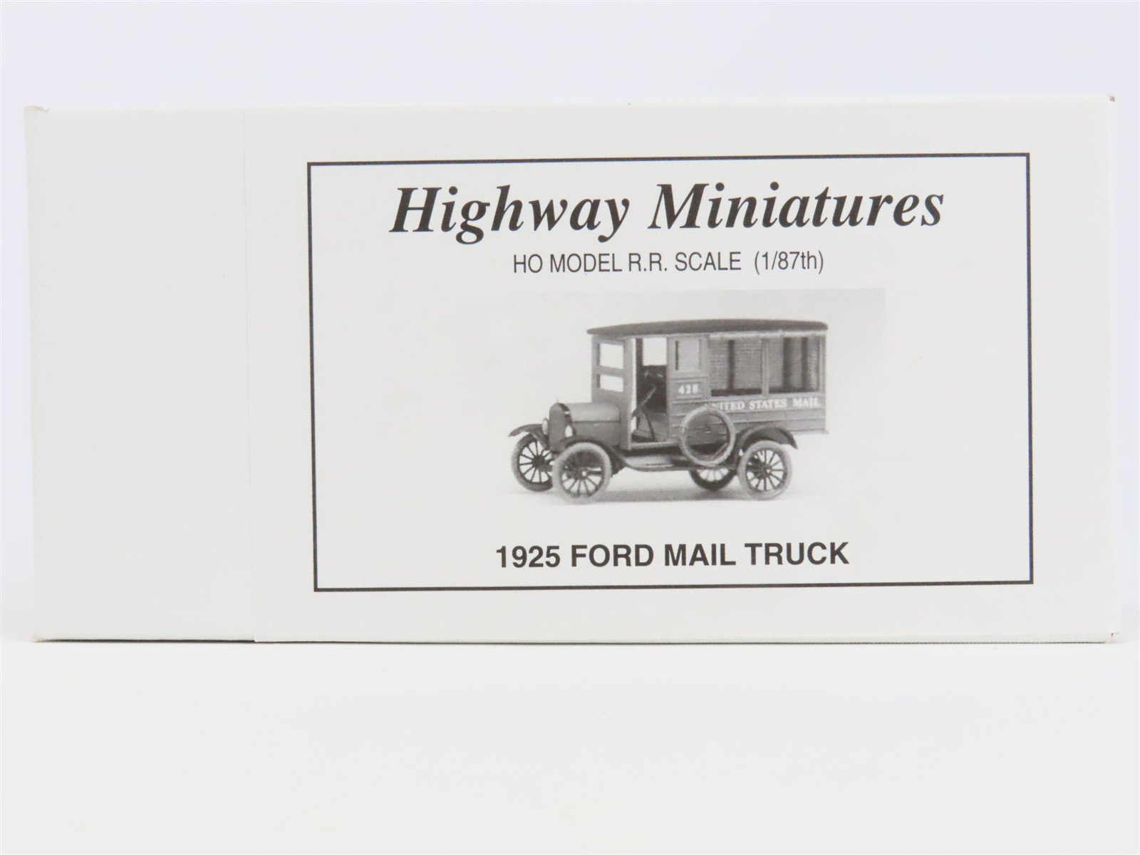 HO Scale Jordan Highway Miniatures Kit #360-215 1925 Ford Mail Truck