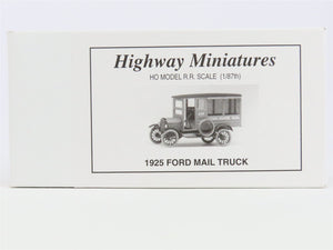 HO Scale Jordan Highway Miniatures Kit #360-215 1925 Ford Mail Truck