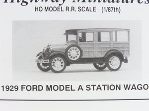 HO Jordan Highway Miniatures Kit #360-217 1929 Ford Station Wagon