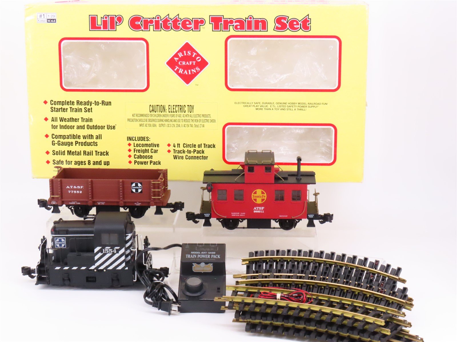 G Scale Aristocraft ART-28302 ATSF "Lil' Critter" Diesel Freight Train Set