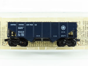 N Scale Kadee Micro-Trains MTL 56120 DAFX Air Force 2-Bay Open Hopper #55123