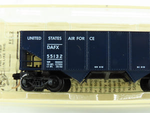 N Scale Kadee Micro-Trains MTL 56120 DAFX Air Force 2-Bay Open Hopper #55132