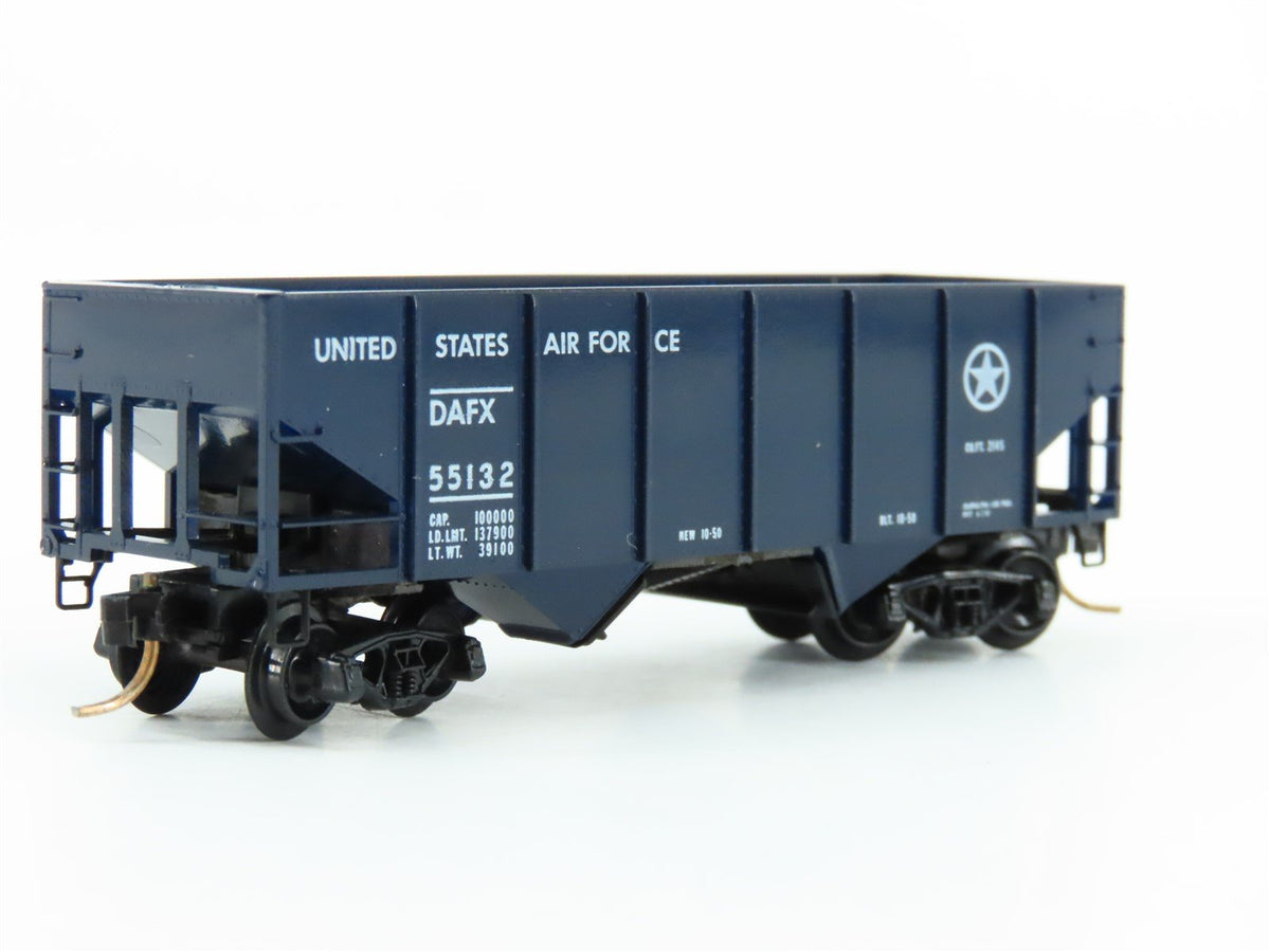 N Scale Kadee Micro-Trains MTL 56120 DAFX Air Force 2-Bay Open Hopper #55132