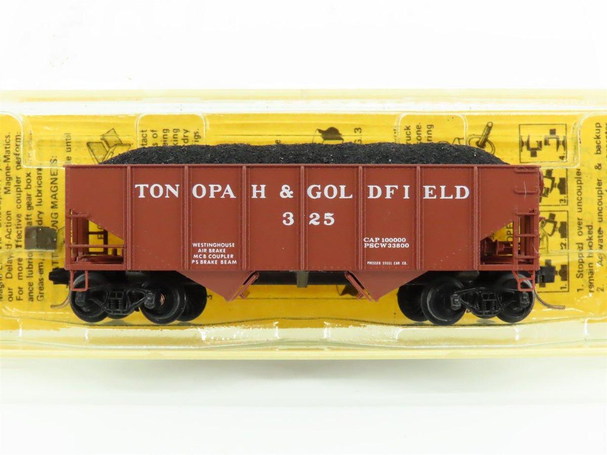 N Scale Kadee Micro-Trains MTL 56101 Tonopah &amp; Goldfield 2-Bay Open Hopper #325