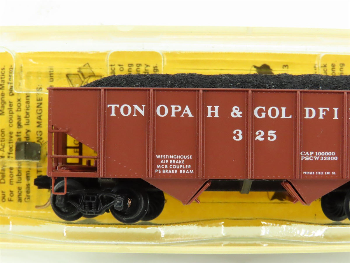 N Scale Kadee Micro-Trains MTL 56101 Tonopah &amp; Goldfield 2-Bay Open Hopper #325