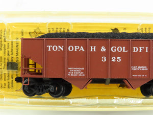 N Scale Kadee Micro-Trains MTL 56101 Tonopah & Goldfield 2-Bay Open Hopper #325