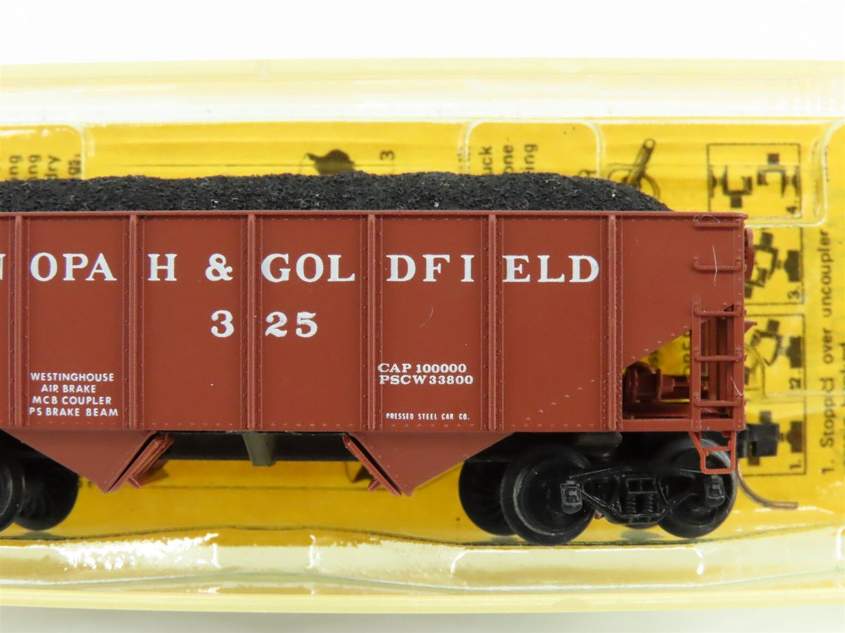 N Scale Kadee Micro-Trains MTL 56101 Tonopah &amp; Goldfield 2-Bay Open Hopper #325