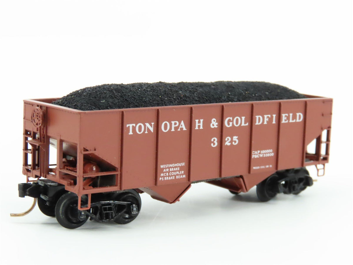 N Scale Kadee Micro-Trains MTL 56101 Tonopah &amp; Goldfield 2-Bay Open Hopper #325