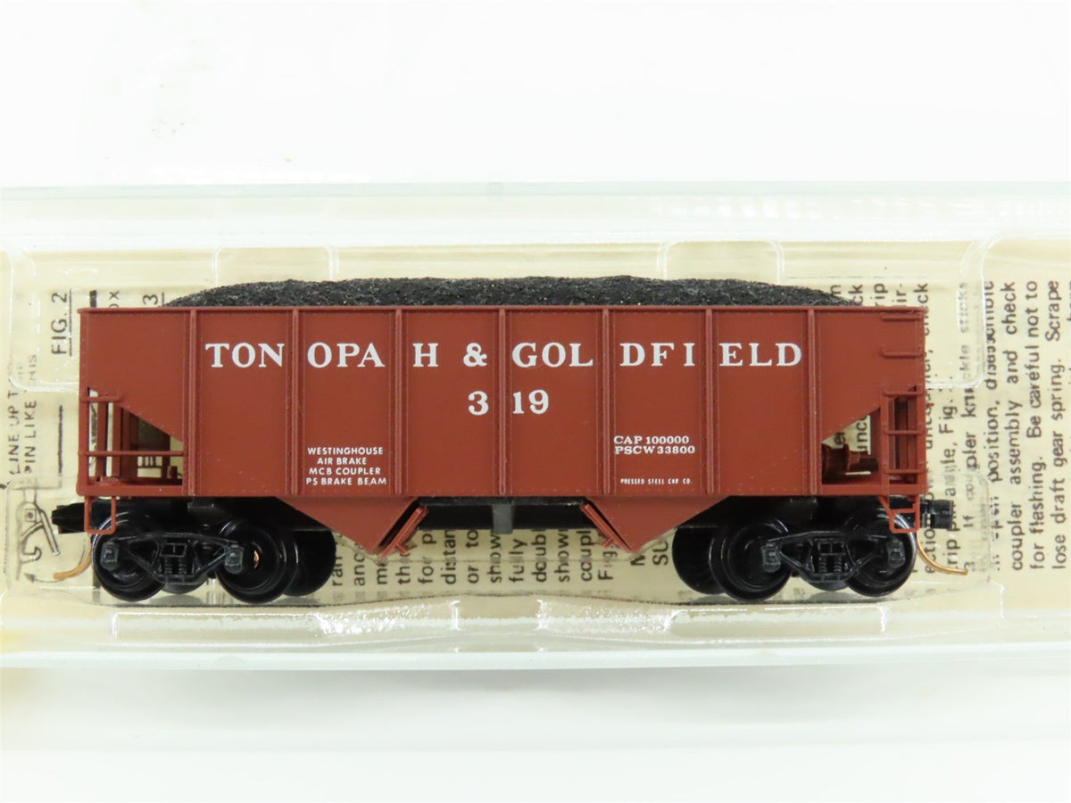 N Scale Kadee Micro-Trains MTL 56100 Tonopah &amp; Goldfield 2-Bay Open Hopper #319