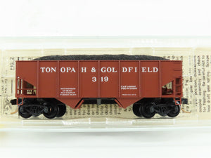 N Scale Kadee Micro-Trains MTL 56100 Tonopah & Goldfield 2-Bay Open Hopper #319