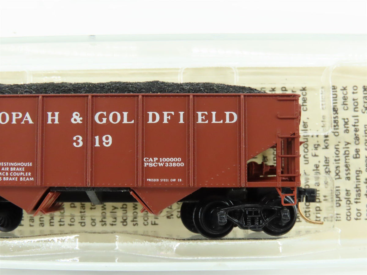 N Scale Kadee Micro-Trains MTL 56100 Tonopah &amp; Goldfield 2-Bay Open Hopper #319