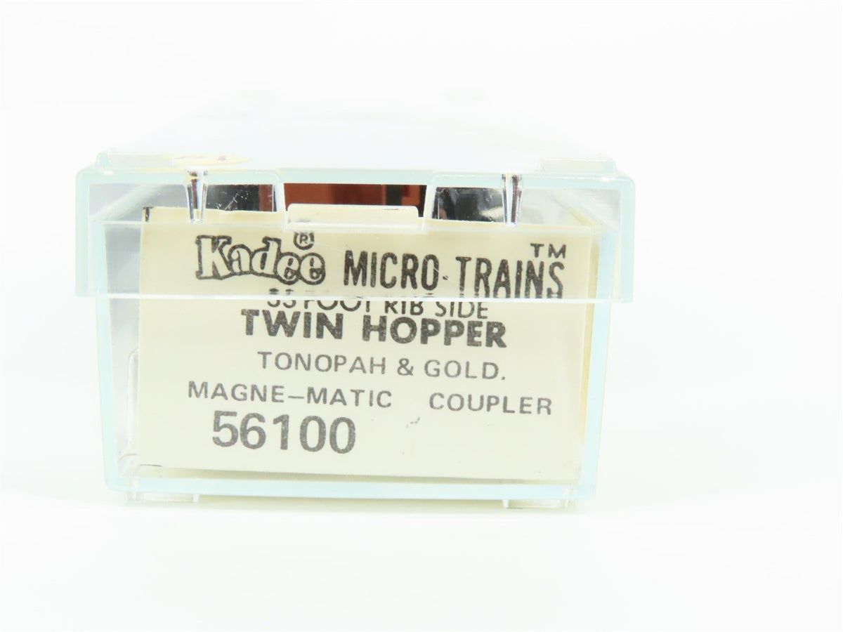 N Scale Kadee Micro-Trains MTL 56100 Tonopah &amp; Goldfield 2-Bay Open Hopper #319