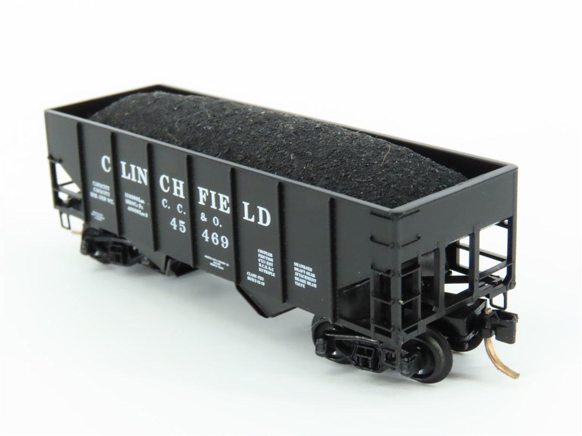 N Scale Kadee Micro-Trains MTL 56190 CC&amp;O Clinchfield 2-Bay Open Hopper #45469