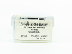 N Scale Kadee Micro-Trains MTL 56190 CC&O Clinchfield 2-Bay Open Hopper #45469