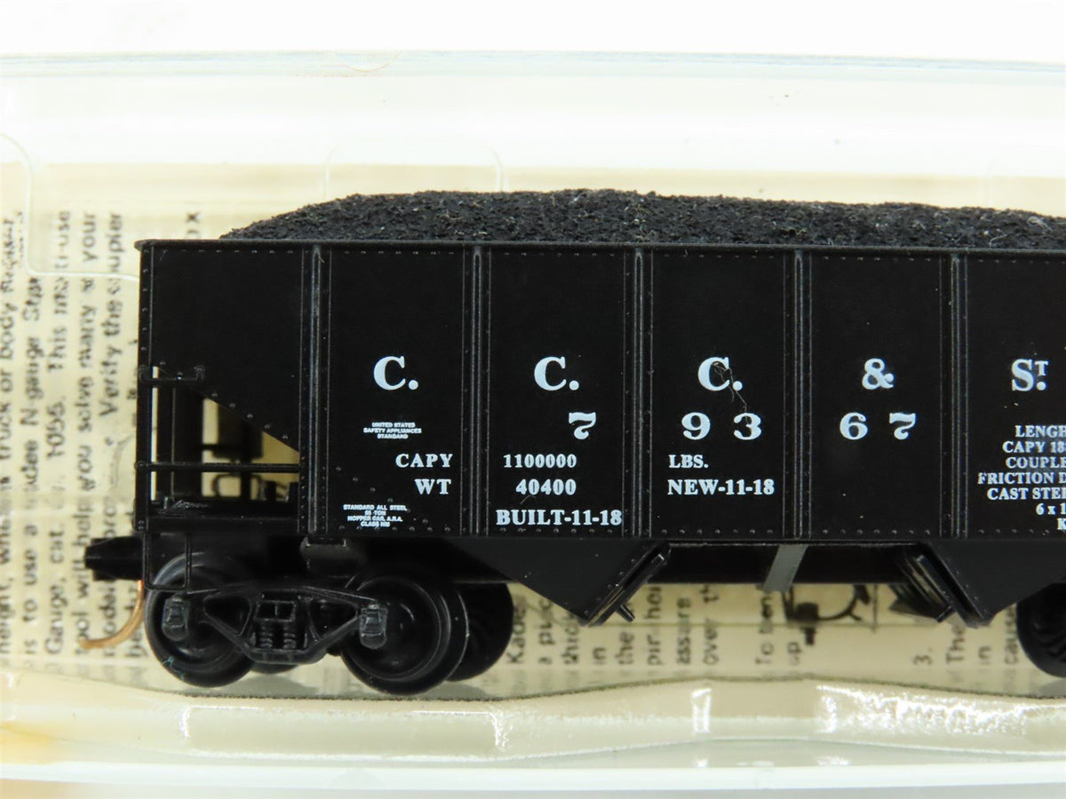 N Kadee Micro-Trains MTL 56160 CC&amp;STL NYC New York Central 2-Bay Hopper #79367