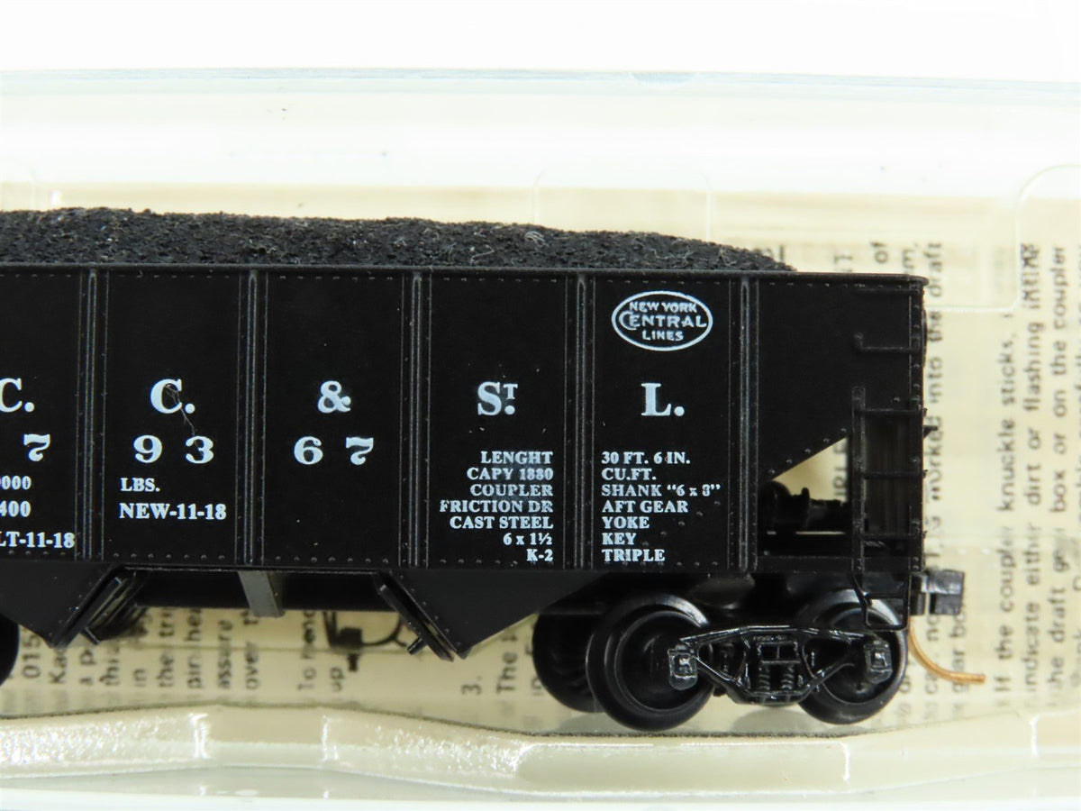 N Kadee Micro-Trains MTL 56160 CC&amp;STL NYC New York Central 2-Bay Hopper #79367