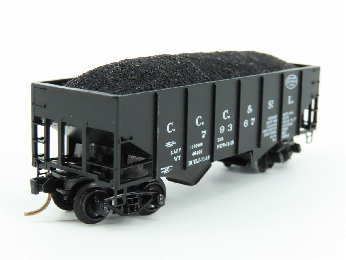 N Kadee Micro-Trains MTL 56160 CC&amp;STL NYC New York Central 2-Bay Hopper #79367