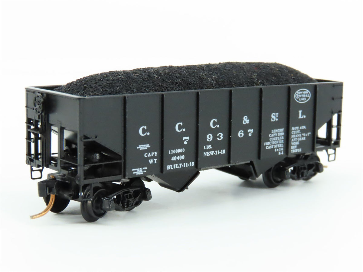 N Kadee Micro-Trains MTL 56160 CC&amp;STL NYC New York Central 2-Bay Hopper #79367