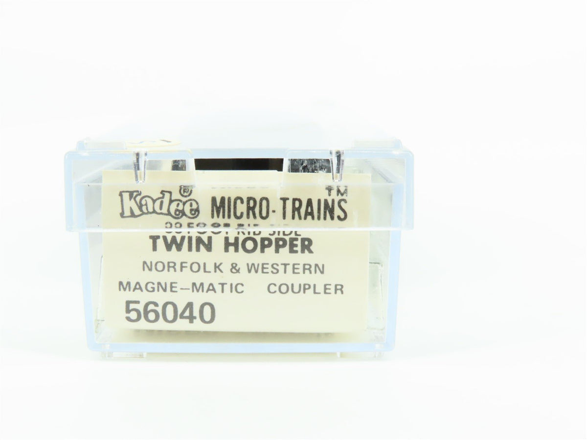 N Scale Kadee Micro-Trains MTL 56040 N&amp;W Norfolk &amp; Western 2-Bay Hopper #38354