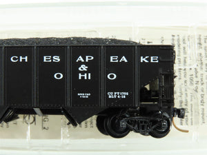 N Scale Kadee Micro-Trains MTL 56220 C&O Chesapeake & Ohio 2-Bay Hopper #61780