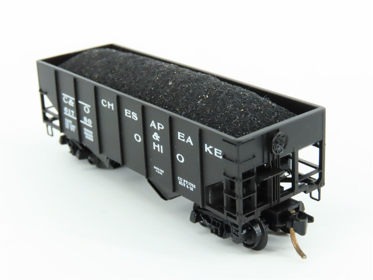 N Scale Kadee Micro-Trains MTL 56220 C&amp;O Chesapeake &amp; Ohio 2-Bay Hopper #61780