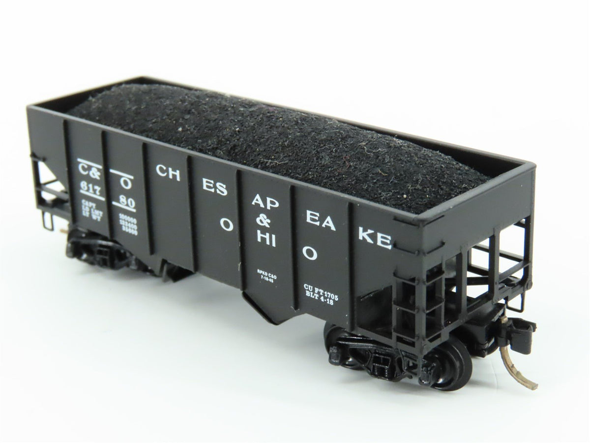 N Scale Kadee Micro-Trains MTL 56220 C&amp;O Chesapeake &amp; Ohio 2-Bay Hopper #61780