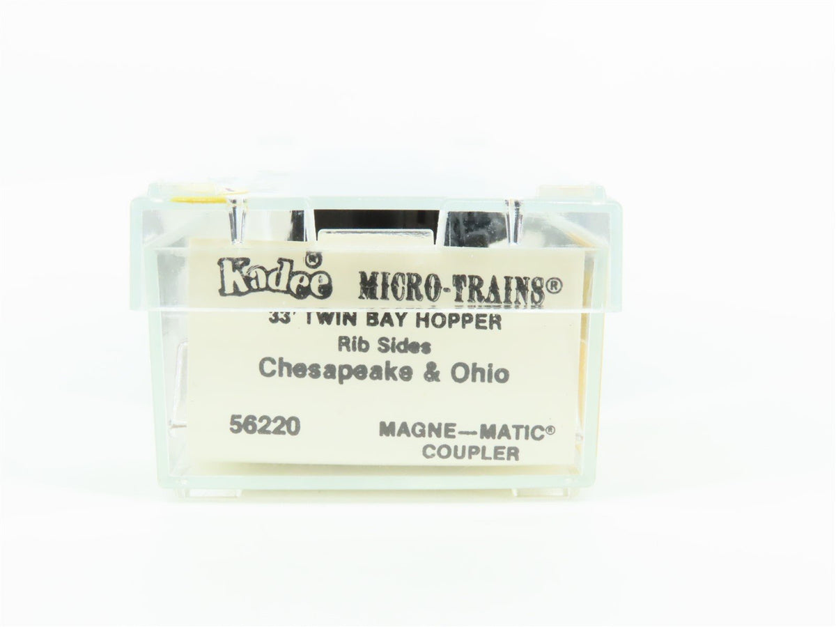 N Scale Kadee Micro-Trains MTL 56220 C&amp;O Chesapeake &amp; Ohio 2-Bay Hopper #61780