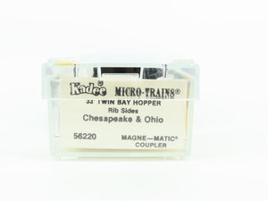 N Scale Kadee Micro-Trains MTL 56220 C&O Chesapeake & Ohio 2-Bay Hopper #61780