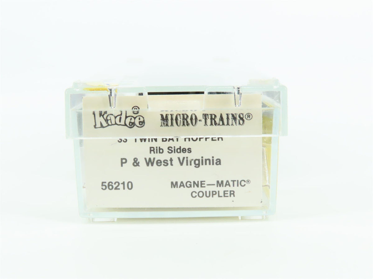 N Kadee Micro-Trains MTL 56210 P&amp;WV Pittsburgh &amp; West Virginia 2-Bay Hopper 2652