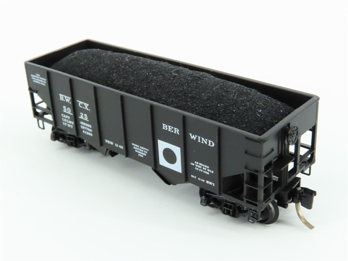 N Scale Kadee Micro-Trains MTL 56240 BWCX Berwind 2-Bay Open Hopper #5025