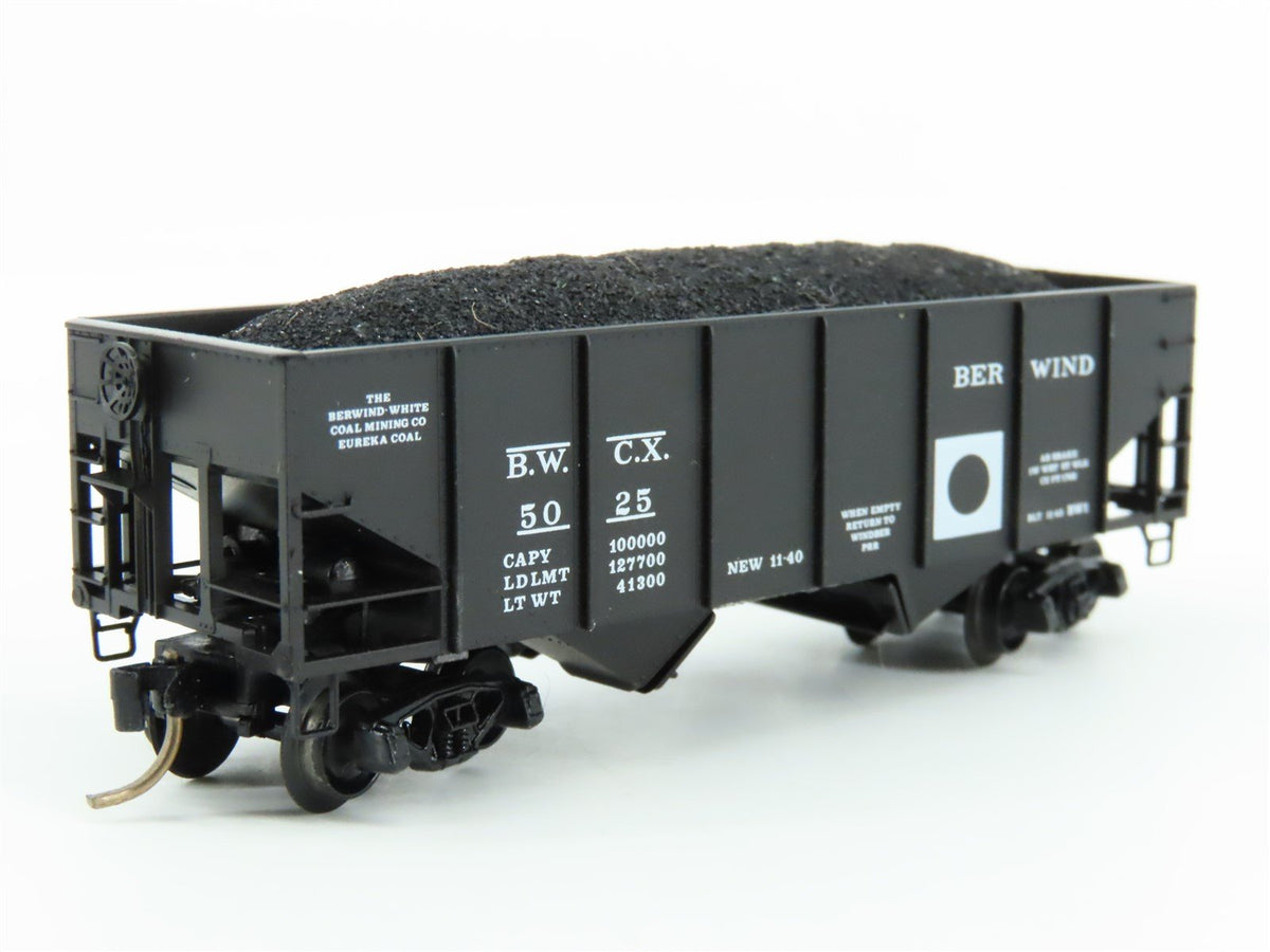 N Scale Kadee Micro-Trains MTL 56240 BWCX Berwind 2-Bay Open Hopper #5025